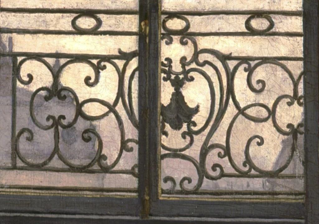 I piallatori di parquet - Museo d'Orsay, dettaglio